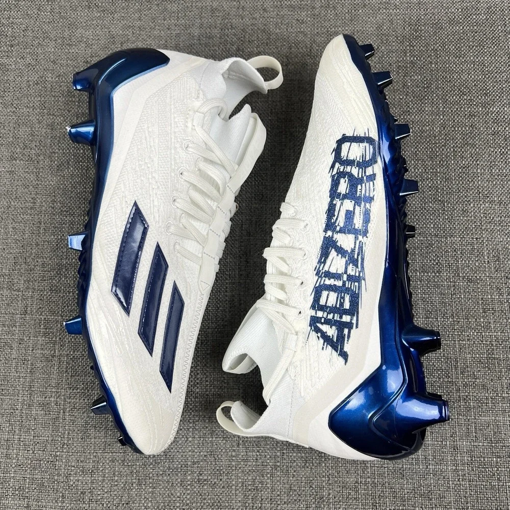 adidas Adizero PRIMEKNIT Football Cleats White Blue GV9624 Men's 13 - Picture 7 of 10